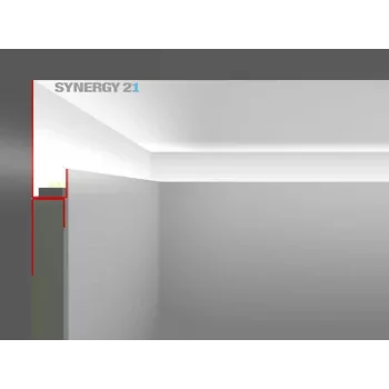 Perfil LED SYNERGY21 200cm chapa de zinco tipo B40 S21-LED-PR00140