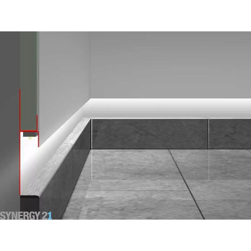 Perfil LED SYNERGY21 200cm chapa de zinco tipo B40 S21-LED-PR00140