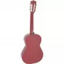 Guitarra clássica Dimavery AC-303 tamanho 1/2 vermelha com gigbag, afinador, palhetas e alça para principiantes