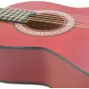 Guitarra clássica Dimavery AC-303 tamanho 1/2 vermelha com gigbag, afinador, palhetas e alça para principiantes