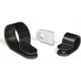 Suporte de abraçadeira HellermannTyton H9P PA66HS BK 100, preto, orifício de 4,2 mm, parafuso M4, PA66 termoestabilizado, 100 unid.