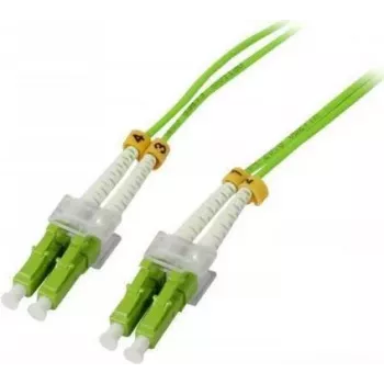 Cabo de patch de fibra ótica SYNERGY21 S215504 OM5 duplex LC-LC 25 m verde