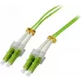 Cabo de patch de fibra ótica SYNERGY21 S215504 OM5 duplex LC-LC 25 m verde