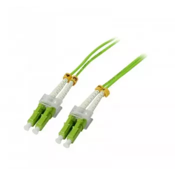 Cabo de patch de fibra ótica SYNERGY21 S215504 OM5 duplex LC-LC 25 m verde