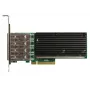Adaptador de servidor NIC de fibra ótica ALLNET PCIe 10G x8 quad SFP+ - ALL0141-4SFP+-10G (ALL0141v2-4SFP+-10G)
