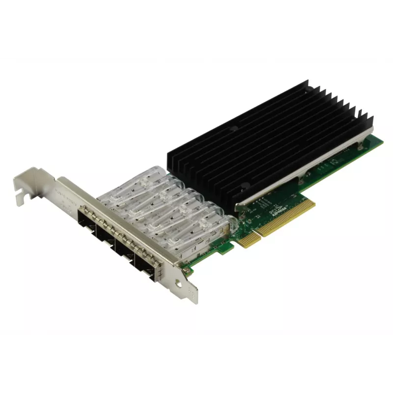 Adaptador de servidor NIC de fibra ótica ALLNET PCIe 10G x8 quad SFP+ - ALL0141-4SFP+-10G (ALL0141v2-4SFP+-10G)
