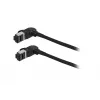 Cabo de patch slim SYNERGY21 S218115 CAT6A S/FTP, RJ45, 2m, preto, 500MHz, LSZH, ficha rotativa