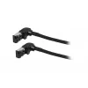 Cabo de patch slim SYNERGY21 S218115 CAT6A S/FTP, RJ45, 2m, preto, 500MHz, LSZH, ficha rotativa