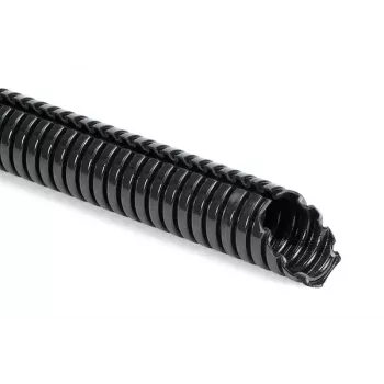 Tubo de proteção ondulado HellermannTyton 166-12013 HG-ELWS12-PA6-BK, preto, 10 mm de diâmetro interior, 50 m