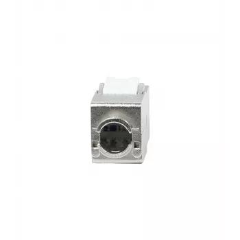 Módulo keystone SYNERGY21 S216378V3 CAT8.1 RJ45, slim-line curto, certificado GHMT, branco