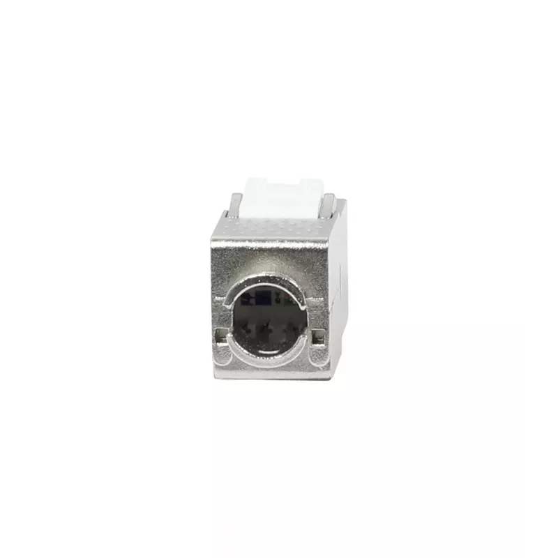 Módulo keystone SYNERGY21 S216378V3 CAT8.1 RJ45, slim-line curto, certificado GHMT, branco