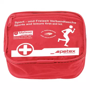 Bolsa de primeiros socorros Petex 43930212 com fecho de velcro para crianças, adultos, máquinas de construção, lazer, 115 x 70 x 155 mm