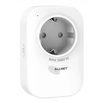 ALLNET ESP32 Tomada inteligente Wi-Fi com medição de energia e 2x carregador USB ALL3079