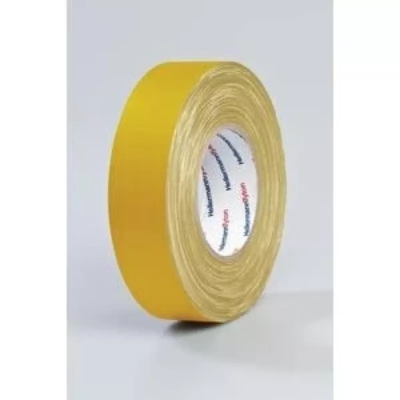 HellermannTyton HTAPE-TEX-19x10 Fita têxtil multiusos, amarela, 19 mm x 10 m 712-00202