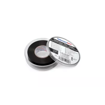 HellermannTyton HelaTape Flex 1000+ fita isoladora elétrica de PVC, preto, 19 mm x 20 m, 0,15 mm de espessura 710-10602