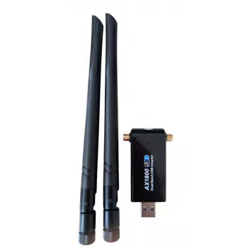 ALLNET Wireless AX 1800Mbit adaptador USB 3.0 Wi-Fi ALL-WA1800AX-EXT com antenas externas