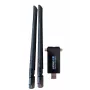 ALLNET Wireless AX 1800Mbit adaptador USB 3.0 Wi-Fi ALL-WA1800AX-EXT com antenas externas