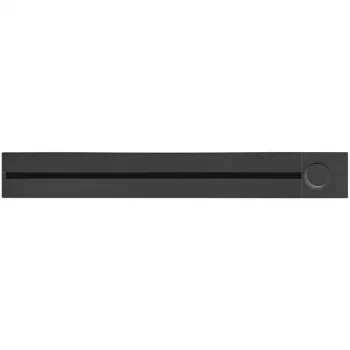 SYNERGY21 MODULRAIL régua de tomadas 600 mm com interruptor, 3 tomadas Schuko, preto S21-MR005