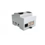 ALLNET caixa de montagem em calha DIN para Raspberry Pi 4 Model B com janela transparente, cinzento 25.0410000.RP4
