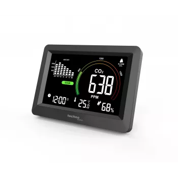 Monitor de CO2 Technoline WL1028 Monitor de qualidade do ar com alarme Preto
