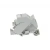 SYNERGY21 Suporte de módulo Keystone para calha DIN Slim ABS para 1xTP módulo Slim Line (S215416V2)