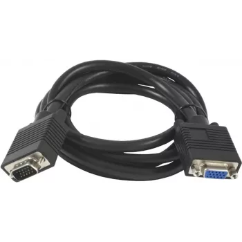 SYNERGY21 S215297 Cabo de extensão VGA, 1,8 m, ficha para conector fêmea, Preto