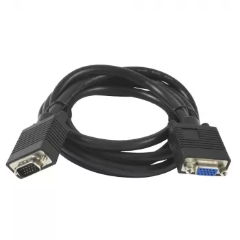 SYNERGY21 S215297 Cabo de extensão VGA, 1,8 m, ficha para conector fêmea, Preto