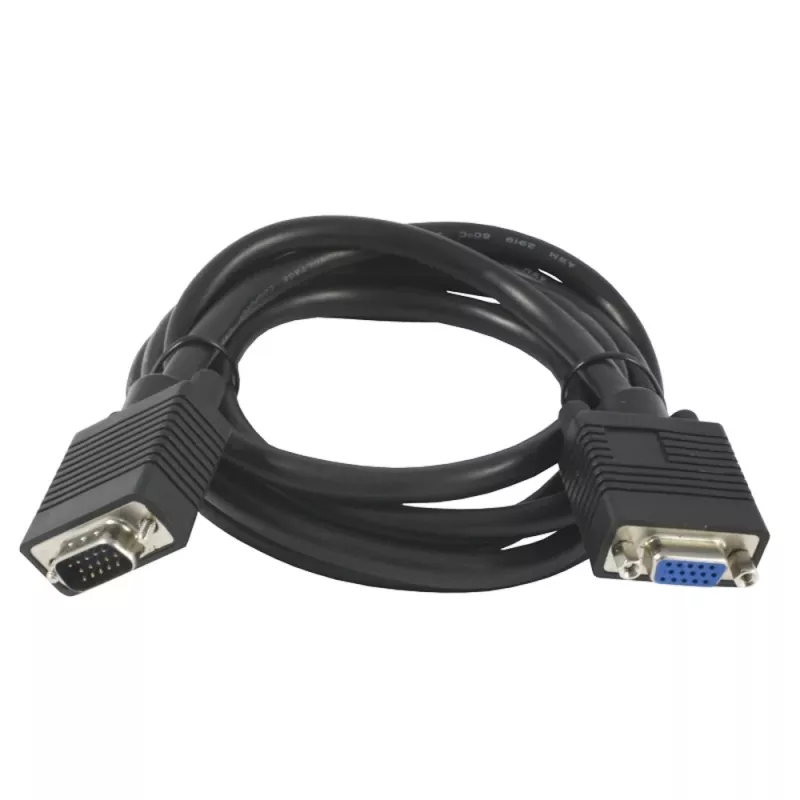 SYNERGY21 S215297 Cabo de extensão VGA, 1,8 m, ficha para conector fêmea, Preto