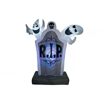 EUROPALMS Halloween Decoração insuflável de lápide, 183cm 83316156