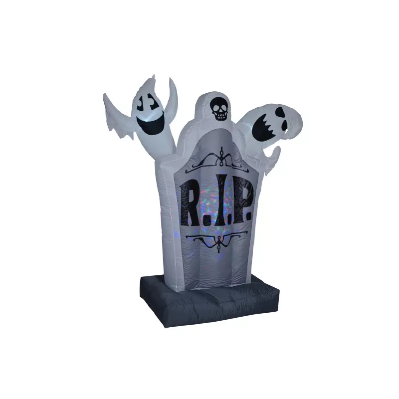 EUROPALMS Halloween Decoração insuflável de lápide, 183cm 83316156