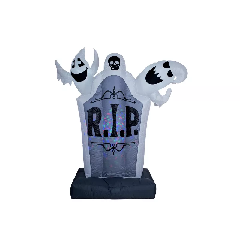 EUROPALMS Halloween Decoração insuflável de lápide, 183cm 83316156