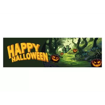 EUROPALMS Halloween Banner, floresta assombrada, 300x90cm 80164205