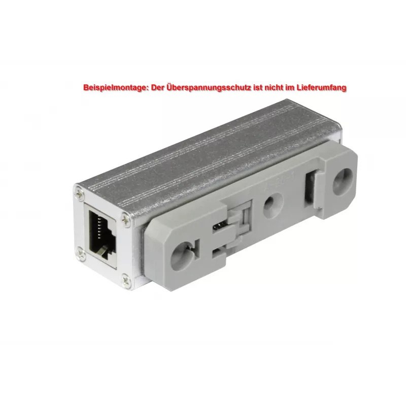 ALLNET Proteção contra sobretensão Ethernet Cat.6 com grampo para calha DIN para ALL95100 (ALL95100-DinRail-Clamp)