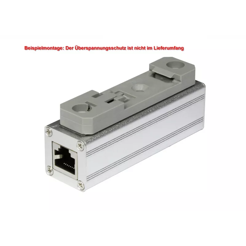 ALLNET Proteção contra sobretensão Ethernet Cat.6 com grampo para calha DIN para ALL95100 (ALL95100-DinRail-Clamp)