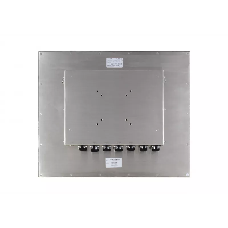 ALLNET Armoury-190 PC industrial com painel tátil 19 polegadas IP67 em aço inoxidável, Intel Celeron J4125, 4GB RAM, 128GB SSD, Windows 10 Pro