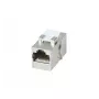 SYNERGY21 S216317V4 módulo de acoplamento keystone RJ45 Cat6A blindado, conector fêmea a conector fêmea, slimline curto, caixa metálica
