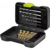 Goobay conjunto de 17 peças de brocas para metal e pedra com pontas de aparafusar em estojo robusto 77848