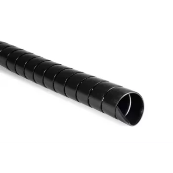 HellermannTyton SPF-30-PP-BK tubo espiral, 30 mm de diâmetro nominal, polipropileno, preto