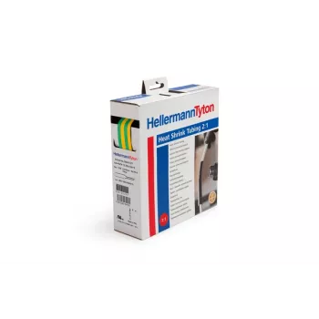 HellermannTyton HIS-PACK caixa de tubo termorretrátil 6,4/3,2 mm amarelo/verde 5 m 300-30647