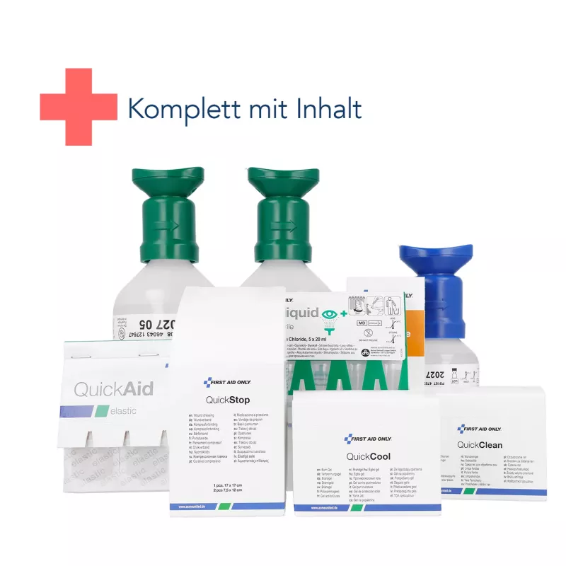 First Aid Only Quick+ Safe DIN EN 15154-4 caixa de primeiros socorros azul (P-44027 00)