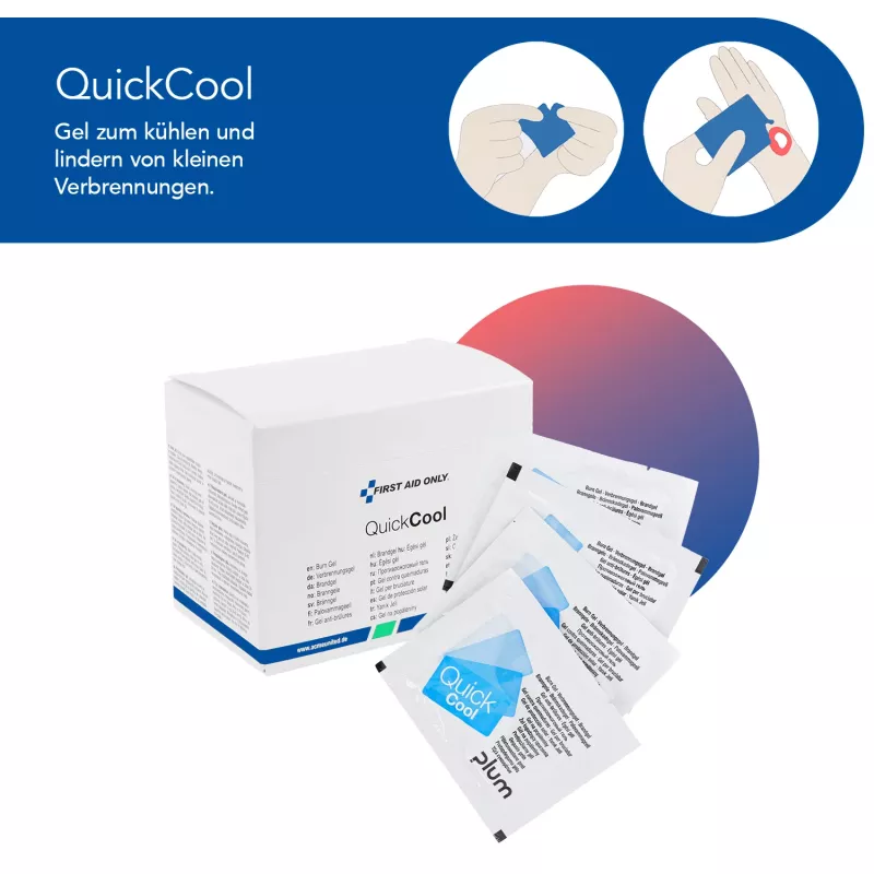 First Aid Only Quick+ Safe DIN EN 15154-4 caixa de primeiros socorros azul (P-44027 00)