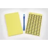 HellermannTyton 598-92427 etiquetas amarelas de vinil destacáveis de transferência térmica, 44 x 10 mm, 440 etiquetas