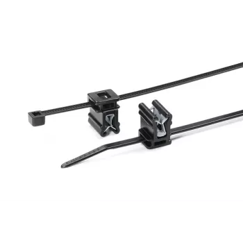 HellermannTyton T30REC4A-PA66HS/PA66HIRHS-BK abraçadeira de cabos preta termoestabilizada resistente ao impacto 150x3,5mm, pack de 500 150-76090
