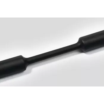 HellermannTyton HelaShrink 319 Tubo termorretrátil 2:1, 1,2 mm diâmetro de fornecimento, Preto, 1 m comprimento, 10 unid. (319-01200)