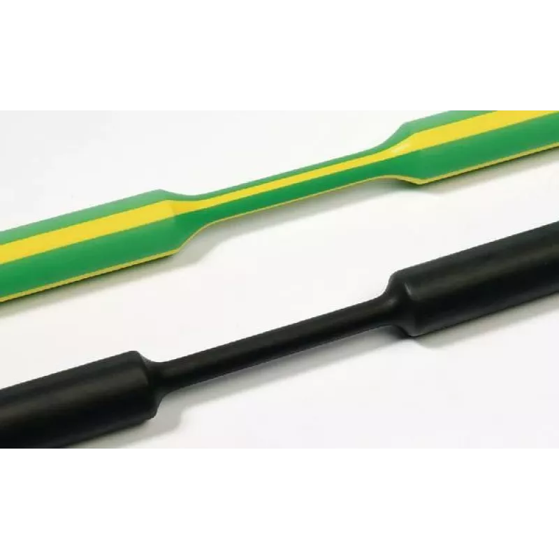 HellermannTyton HelaShrink 319 Tubo termorretrátil 2:1, 1,2 mm diâmetro de fornecimento, Preto, 1 m comprimento, 10 unid. (319-01200)