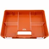 PETEX 43924135 caixa de primeiros socorros DIN 13157, laranja, 280 x 115 x 200 mm, para montagem na parede, plástico ABS, para escritórios, oficinas, pequenas empresas, estabelecimentos de ensino