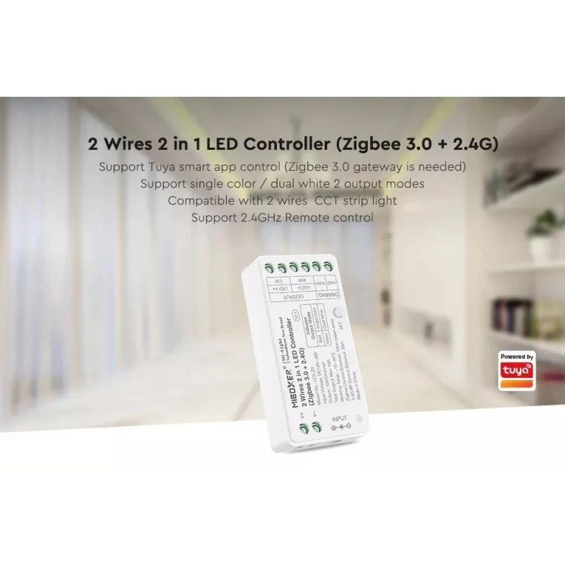 SYNERGY21 Synergy 21 controlador CCT 2 fios Zigbee*Milight/Miboxer* (LC2-ZR)