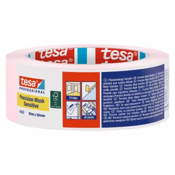 tesa 4333 Precision Mask fita de mascarar rosa claro 50 m x 38 mm 04333-00020-02