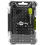 Goobay Tools conjunto de 72 pontas com suporte de pontas magnético de troca rápida, pontas em aço S2, encaixe sextavado de 1/4 polegadas, fenda, Phillips, Pozidriv, Torx, Security Torx, Hex, Security Hex, Square, Spanner, Tri-Wing, Torq-Set, pontas de 25 mm 77843