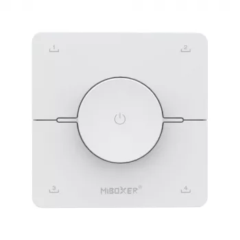 Comando LED Miboxer K0 2,4GHz Dual White CCT com roda de regulação, 4 cenas, branco